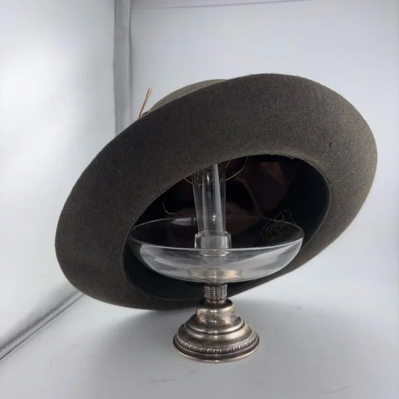 Vintage Borsalino Alessandria 1857 Italy Brown Wool Fedora Size 7 Handmade​​